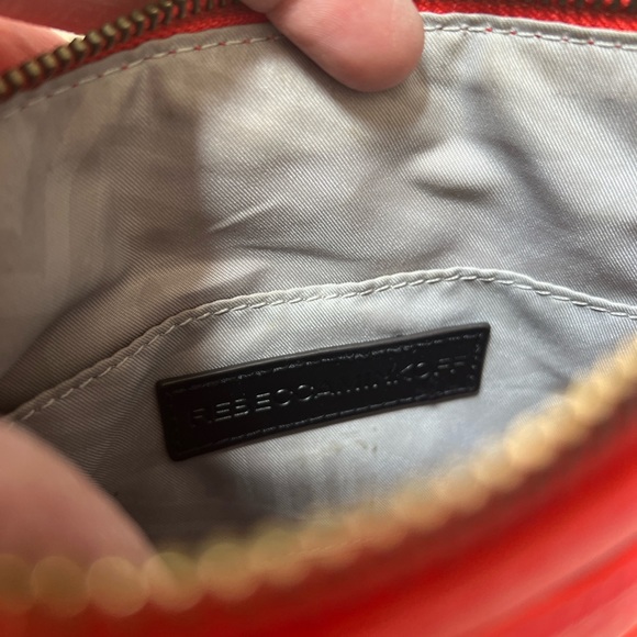 Authentic Rebecca Minkoff Neon Orange Leather Mini Mac Purse. - Picture 4 of 4